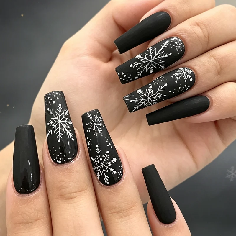 Winter-Themen Nagelkunst Verbesserungen Karnz