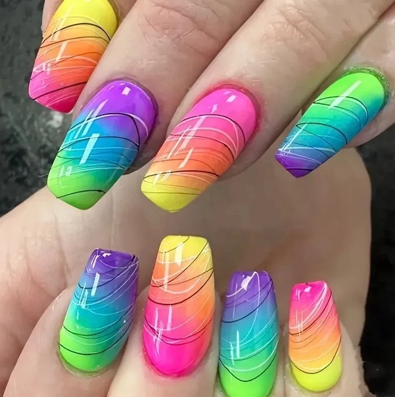 Vibrant Ombre Nagelkunst Set Karnz