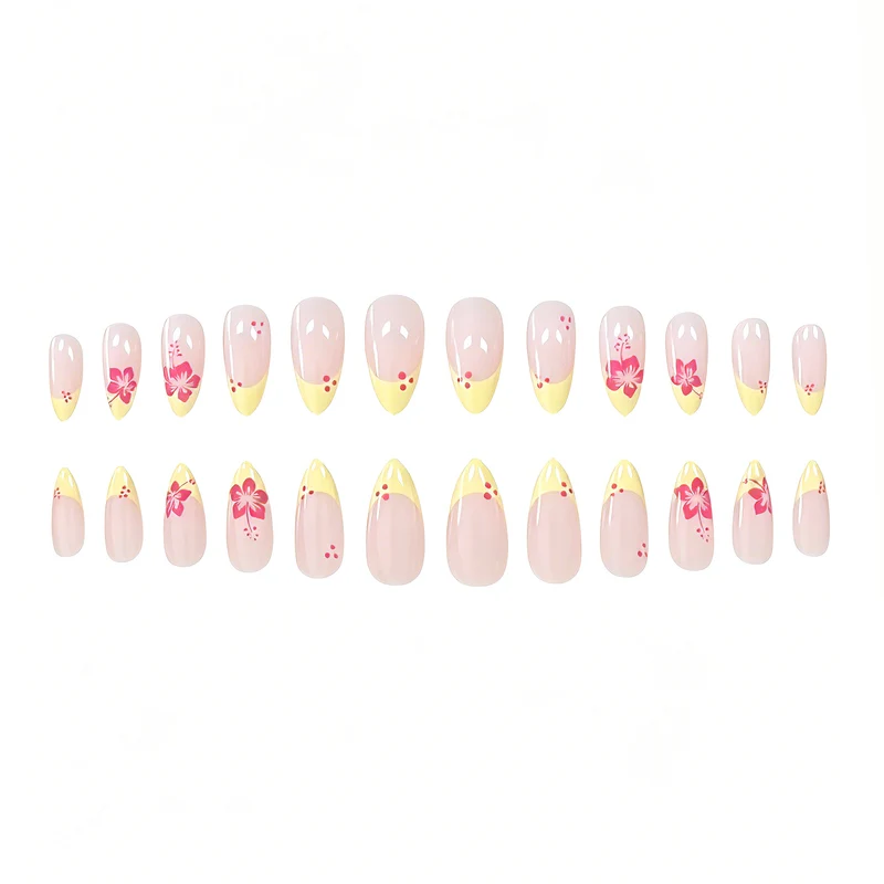 Tropisches Floral-Nagelkunst Karnz