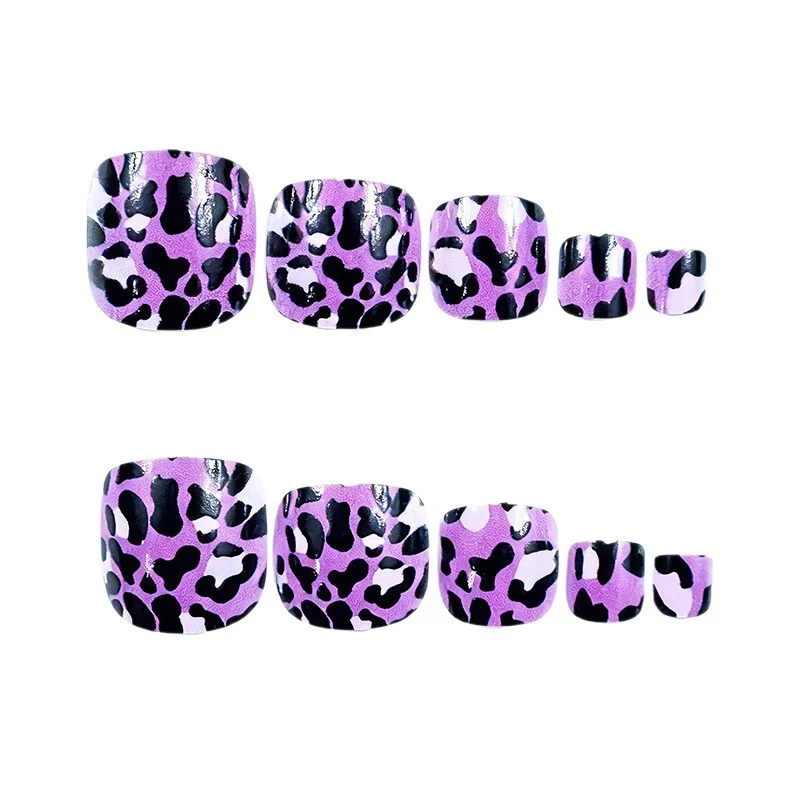 Trendige Leopard-Print-Nagelkunst-Aufkleber Karnz