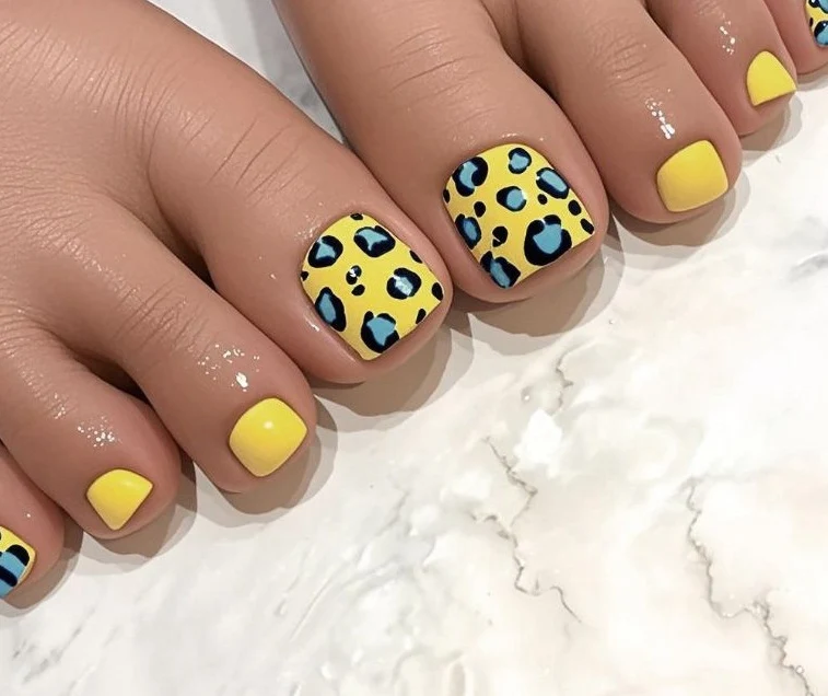 Trendige Leopardenprint Nagelkunst Karnz