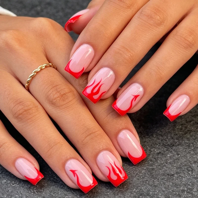 Trendy Flame Nail Art Verbesserungen Karnz