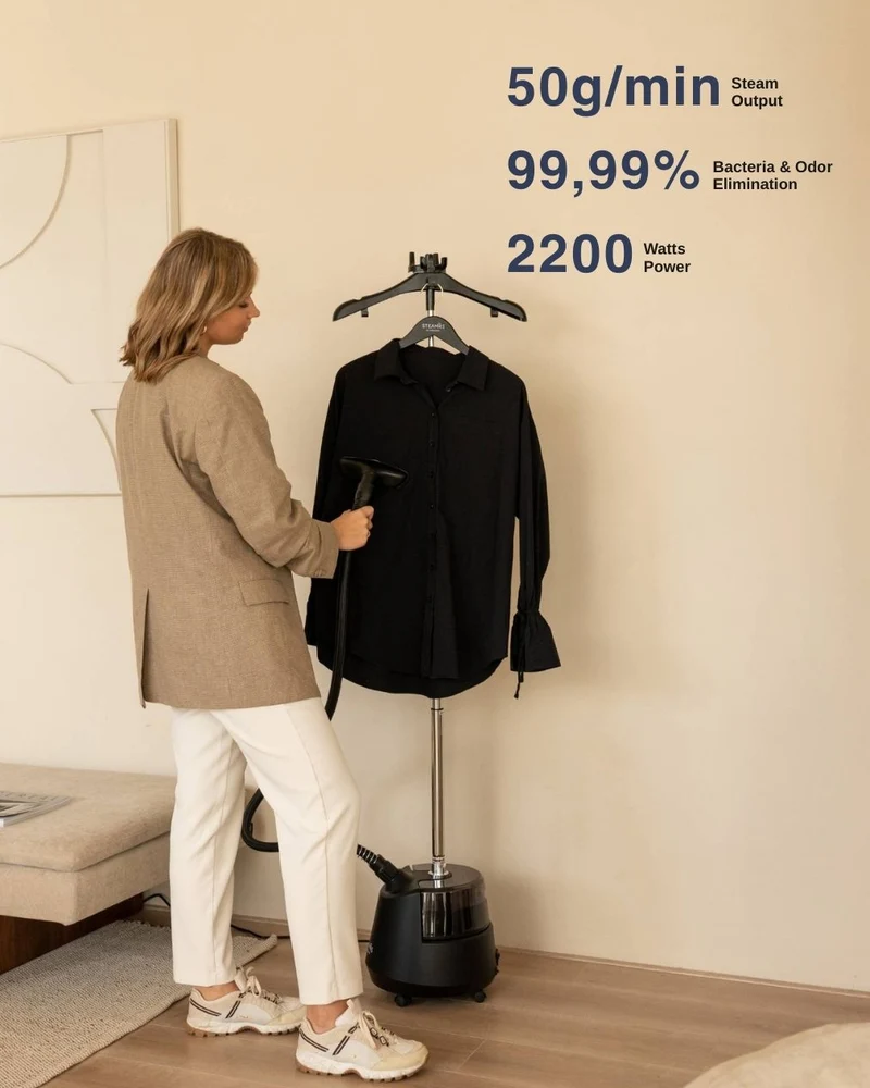 Professioneller Dampfglätter — Schwarz