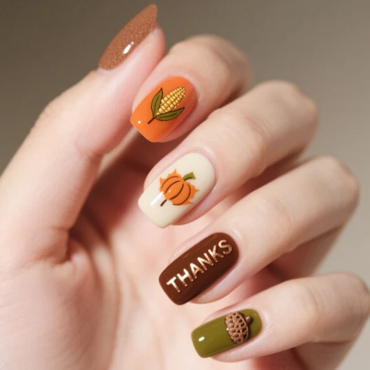 Themen Herbst Nagelkunst Set Karnz