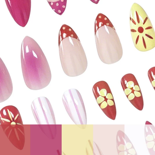 Thematisches Sommer-Nagelkunst-Set Karnz