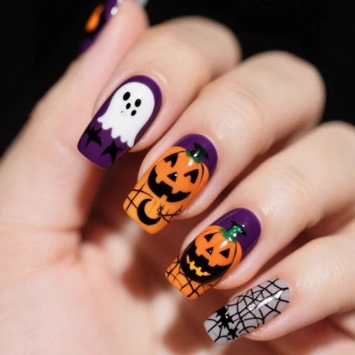 Themenbezogenes Halloween-Nagelkunst-Set Karnz 1789915695