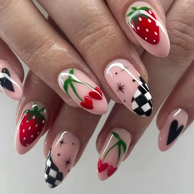 Themenbezogenes Frucht-Nagelkunst-Design Karnz