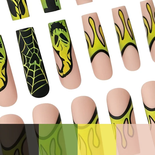 Theatrale Halloween Nagelkunst Karnz