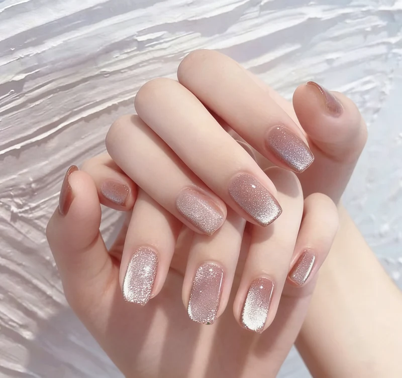 Stilvolles Ombre Glitter Nagelkunst Verbesserungen Karnz