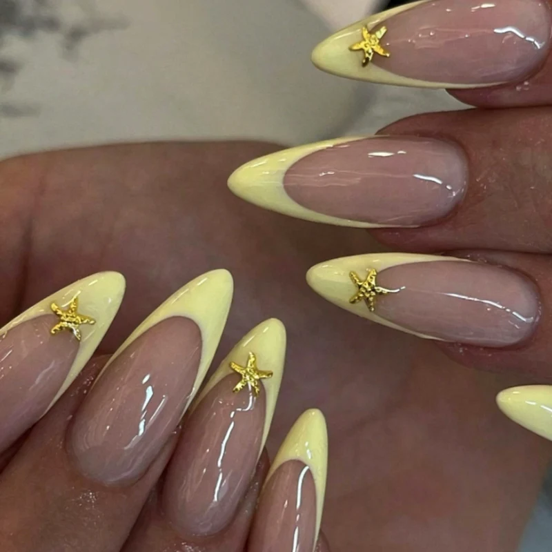 Sternmuschel-beschichtete Acryl-Nagelverzierung Karnz