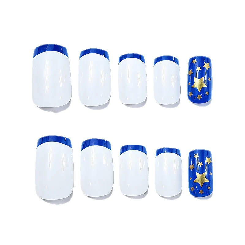 Stern-verzierte Acryl-Nagelerweiterungen Karnz