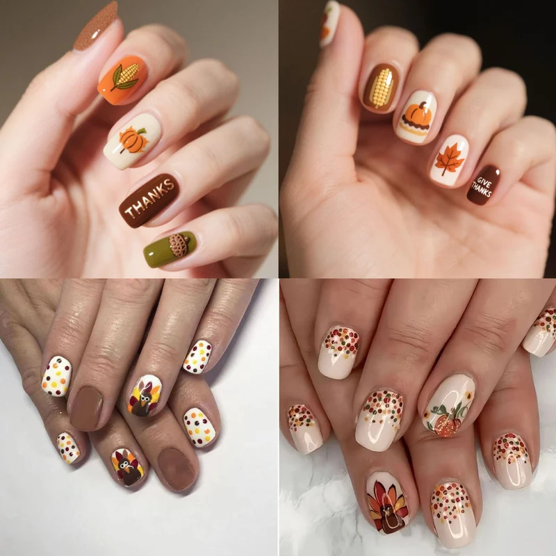 Saisonales Themen-Nagelkunst Karnz