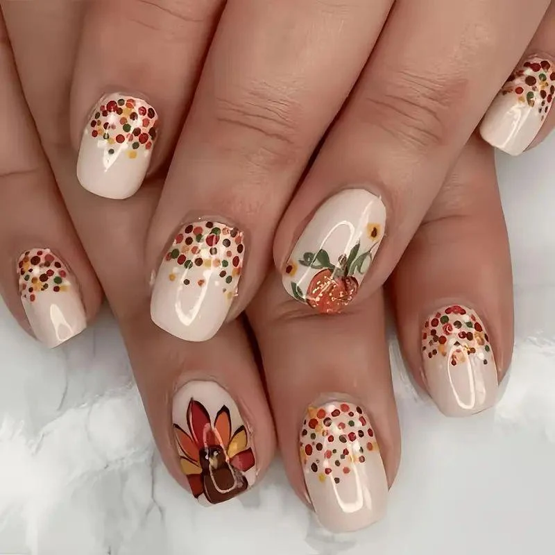 Saisonales Themen-Nagelkunst Karnz