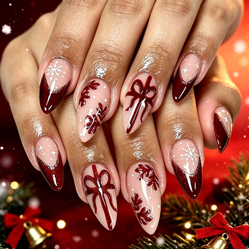 Saisonale Feiertags Nagelkunst Karnz