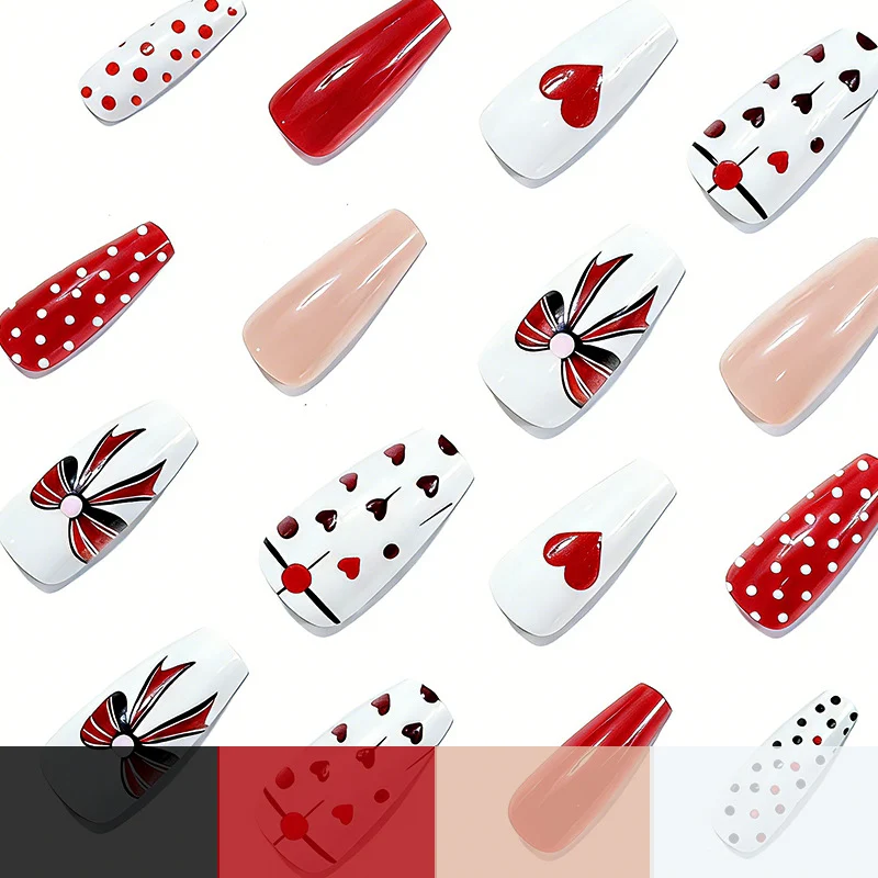 Romantische Liebesthema Nagelkunst Karnz