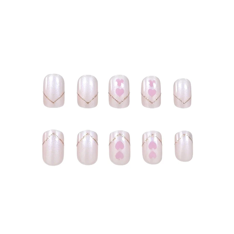 Romantische Herz Nagelkunst Karnz