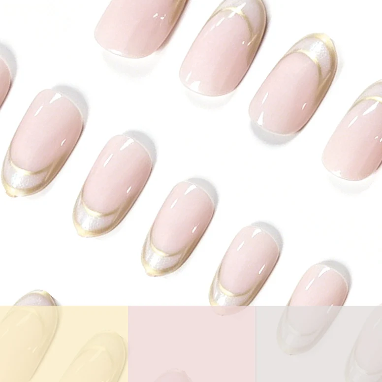Stylische French Tip Acryl Nagelverstärkungen Karnz