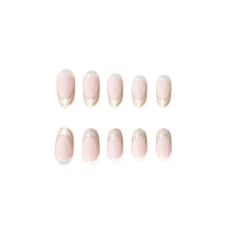 Stylische French Tip Acryl Nagelverstärkungen Karnz