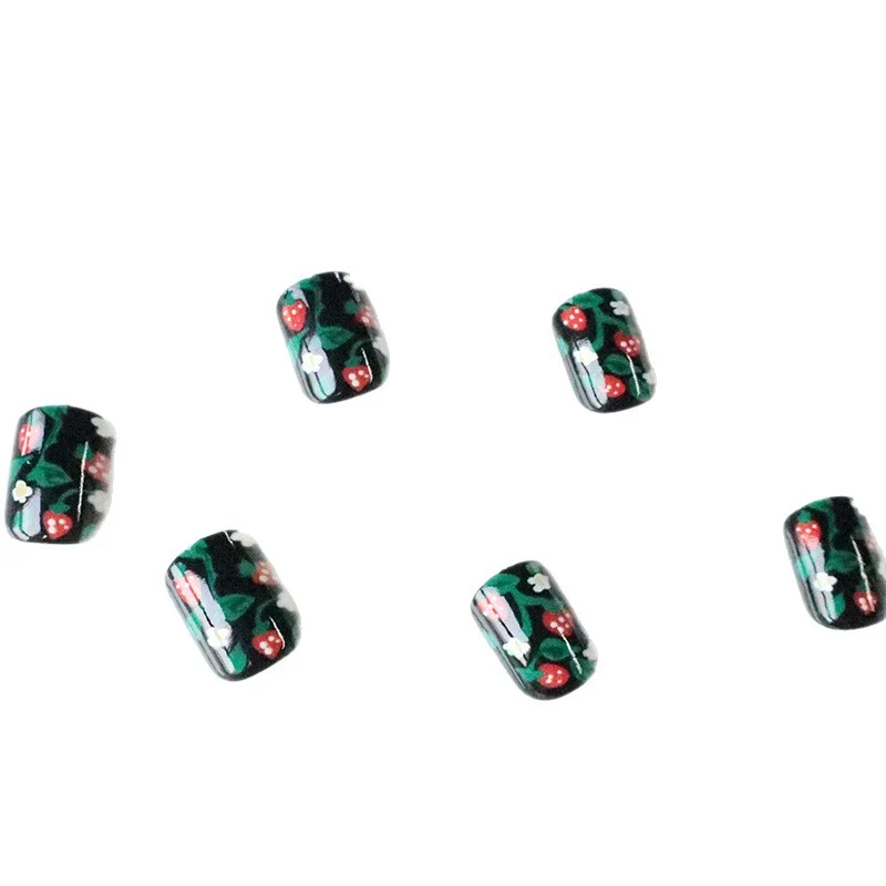 Erdbeergarten Nail Art Karnz