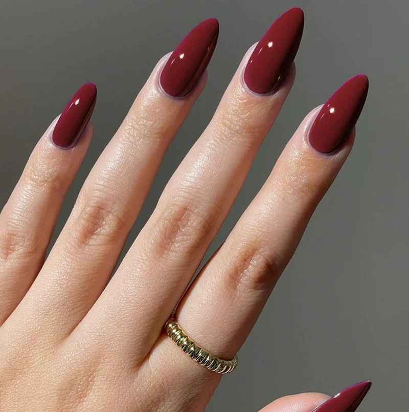 Premium Glänzende Mandel-förmige Nagelkunst Verlängerungen Karnz