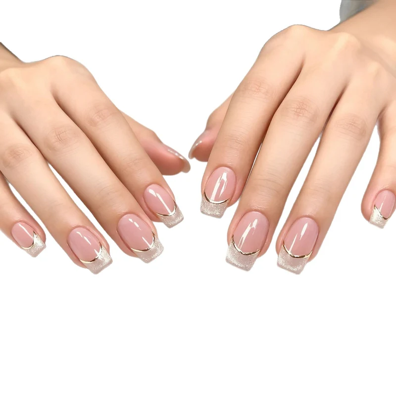 Premium French Tip Nagelkunst Erweiterungen Karnz