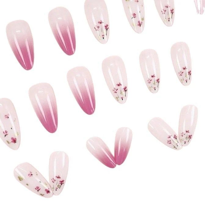 Premium Floral Acryl Nagelverstärkungen Karnz