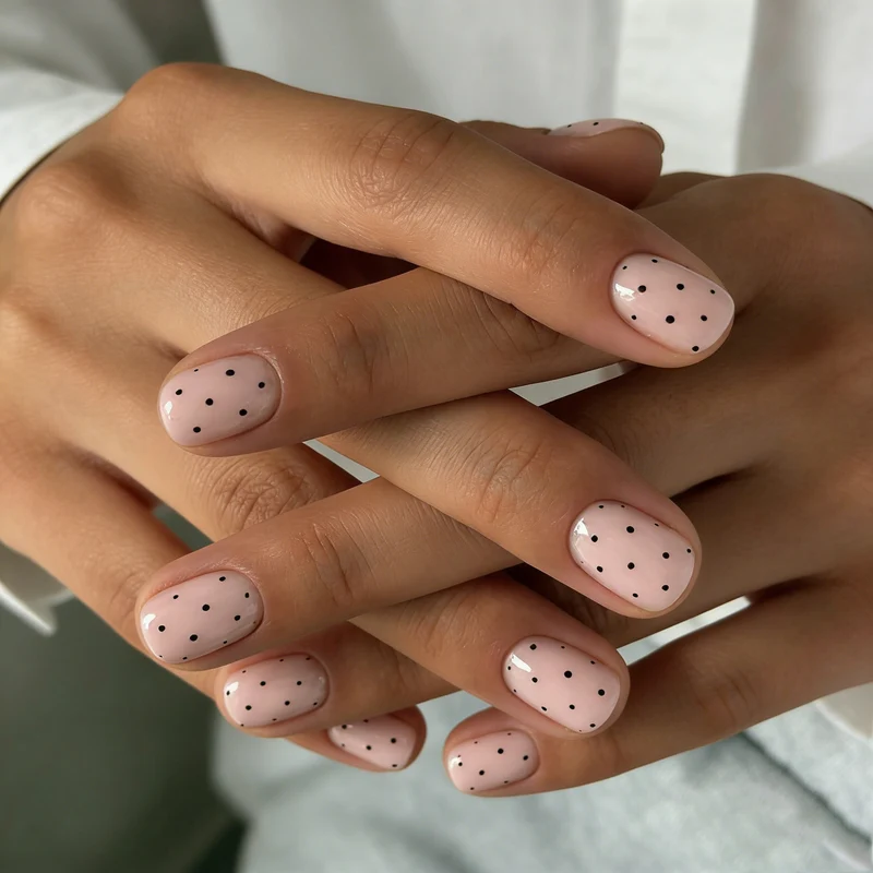 Polka Dot Nagelkunst Design Karnz