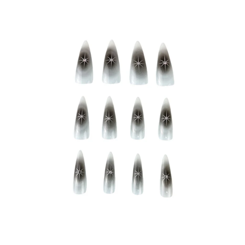 Spitz zulaufende Stiletto-Nagelverlängerungen Karnz