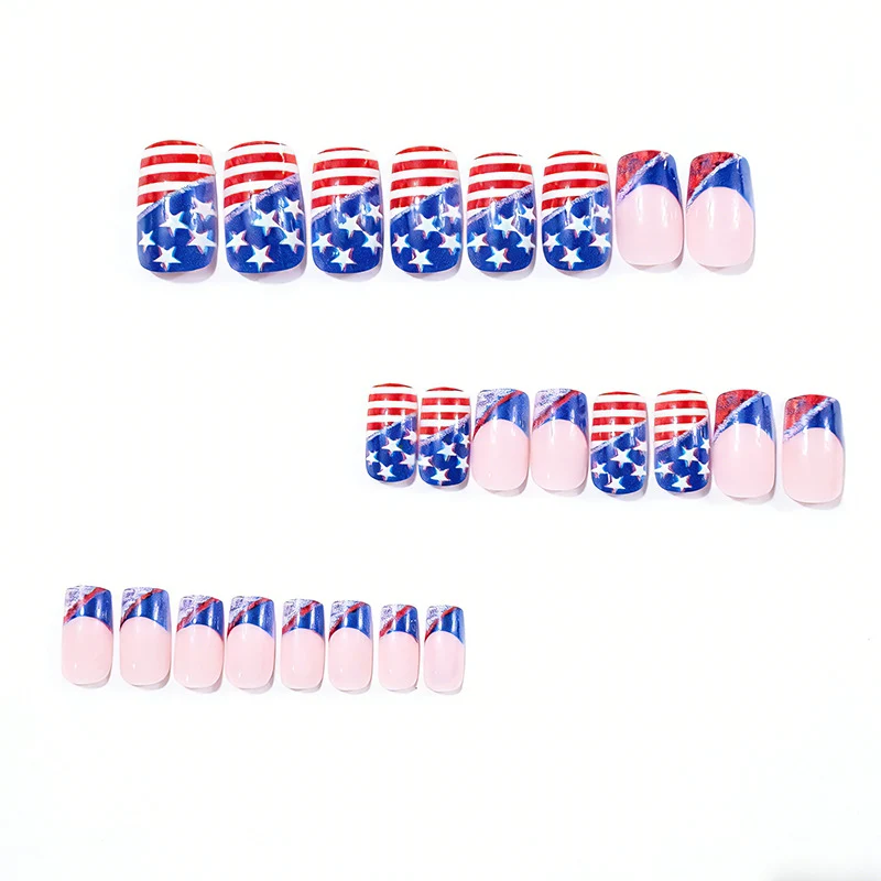 Patriotische Nagelkunst Designs Karnz