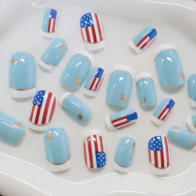 Patriotische Nagelkunst Karnz
