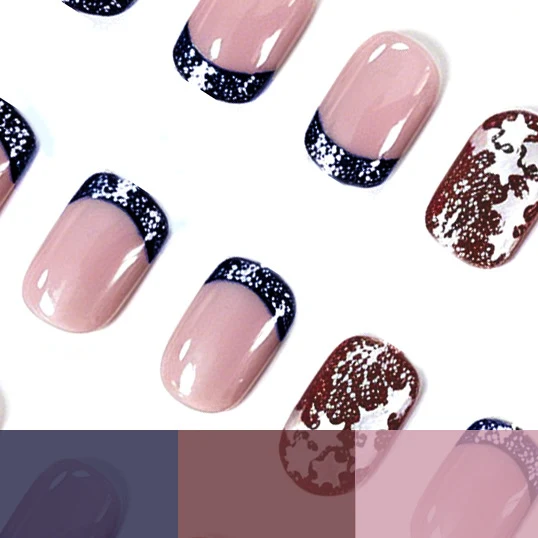 Patriotisches Glitzer-Nagelkunst-Set Karnz