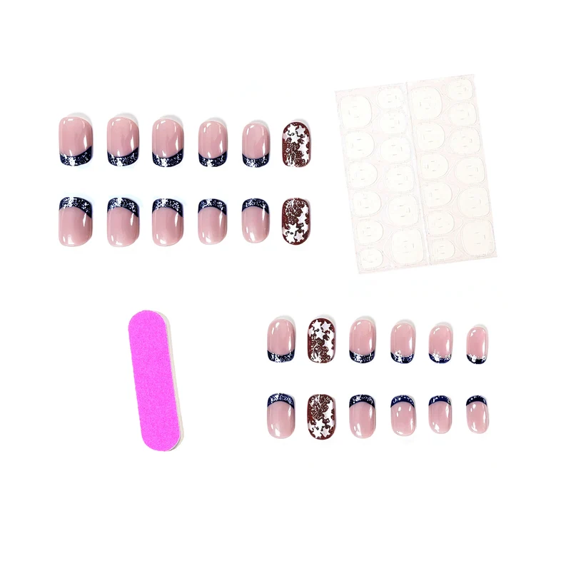Patriotisches Glitzer-Nagelkunst-Set Karnz