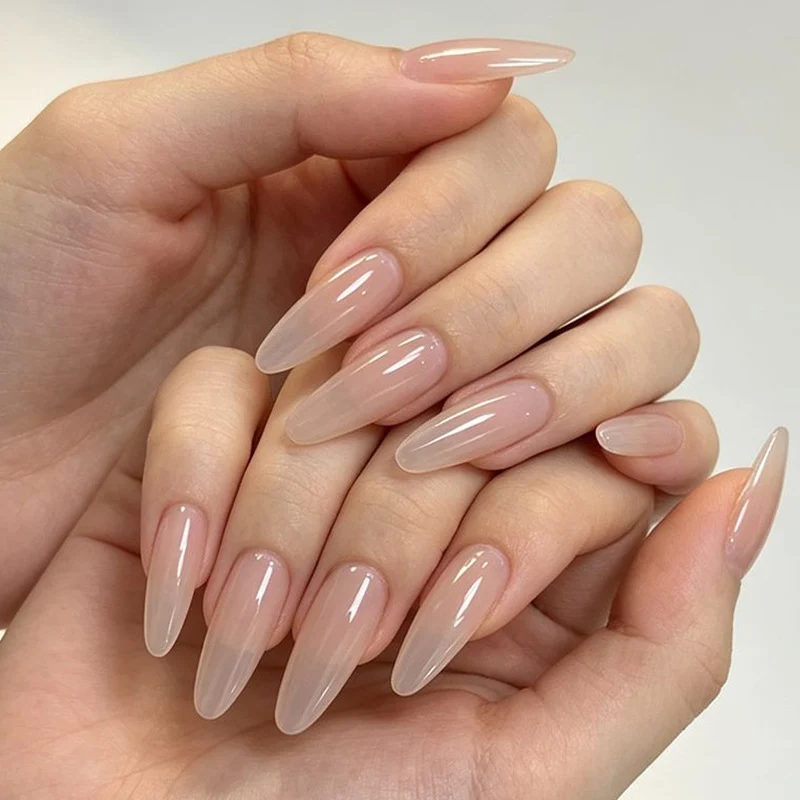 Natürliche mandelförmige Acrylnagelverlängerungen Karnz