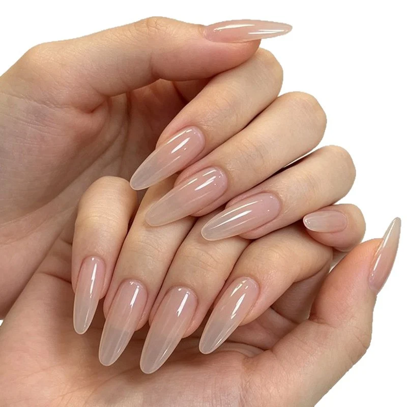 Natürliche mandelförmige Acrylnagelverlängerungen Karnz