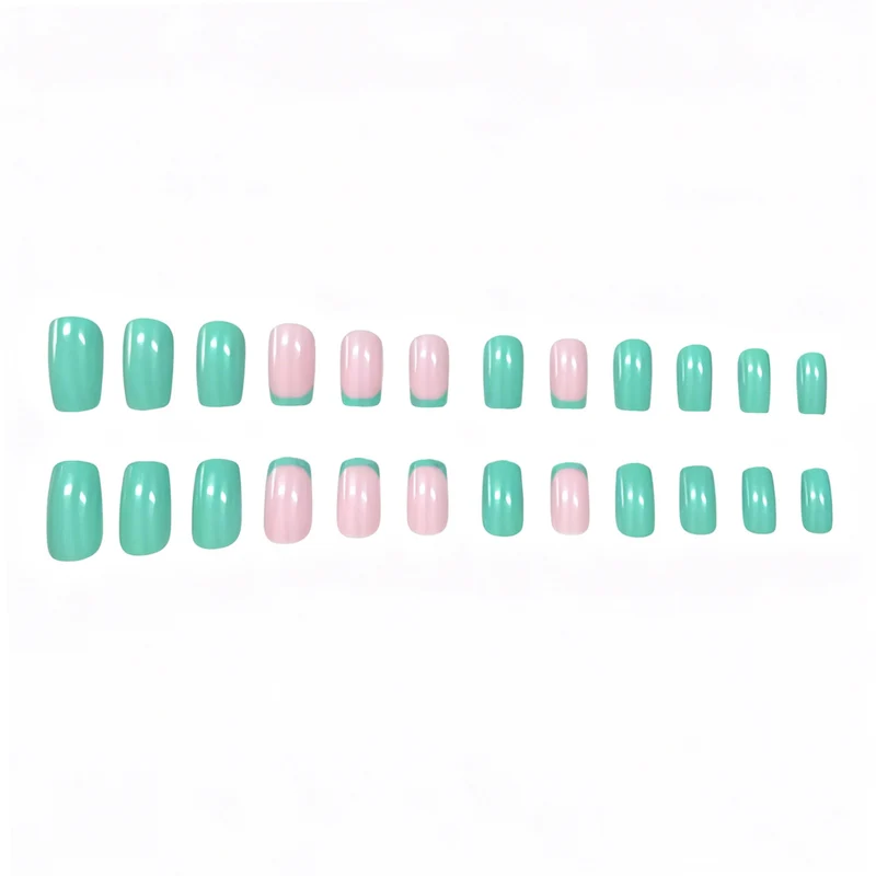 Moderne französische Spitzen-Nagelkunst-Verstärkungen Karnz