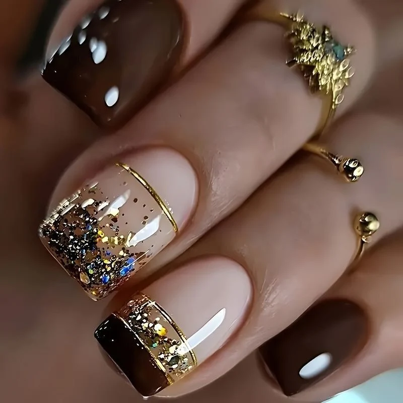 Moderne Dip-Pulver Nagelkunst Karnz