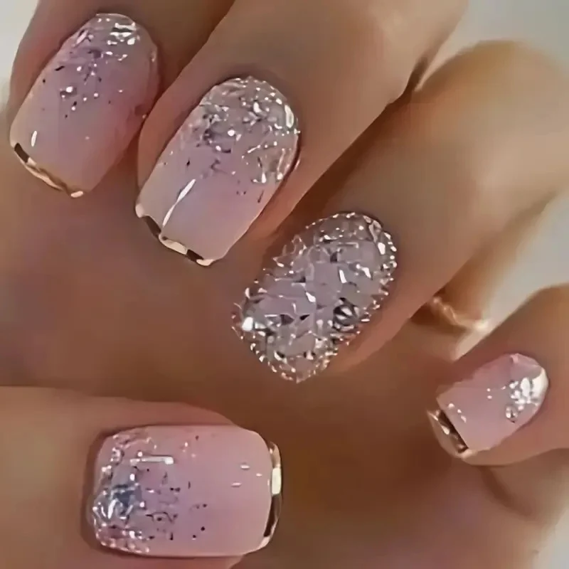 Moderne Dip-Pulver Nagelkunst Karnz