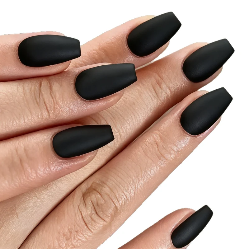 Matte Finish Stiletto-Nagelverlängerungen Karnz