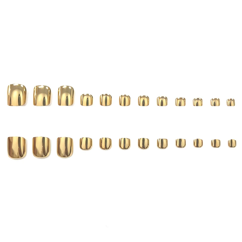 Luxuriöse Metallische Fußnagelkunst Karnz