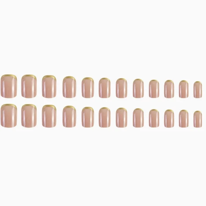 Luxuriöse goldverzierte Gel-Nagelveränderungen Karnz