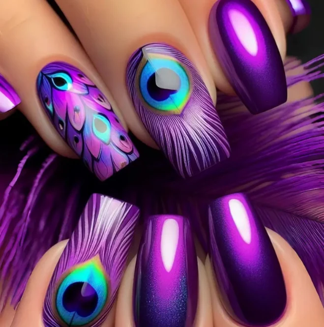 Iridescent Acryl-Nagelverstärkungen Karnz