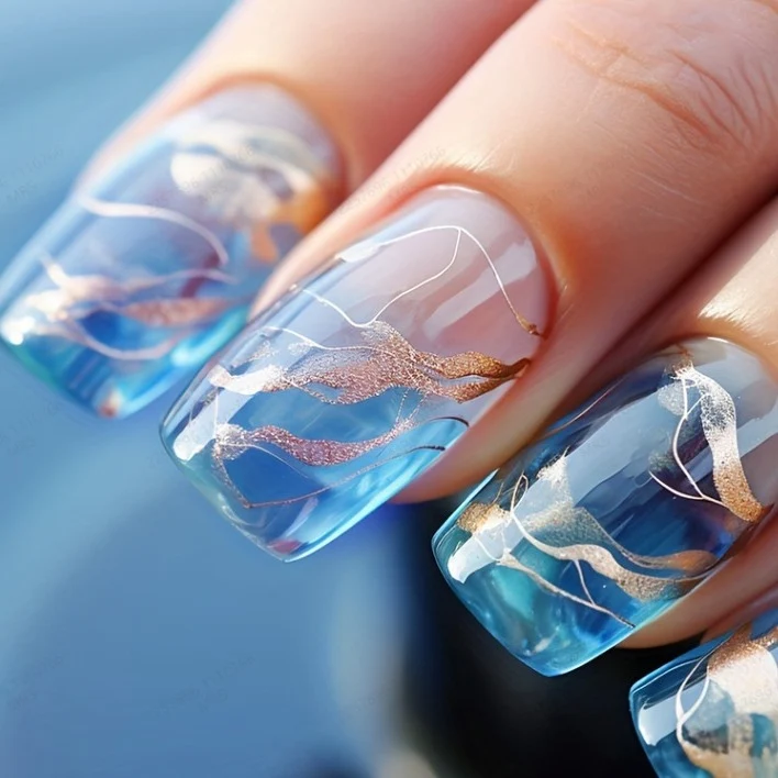 Iridescent Acryl-Nagelverstärkungen Karnz
