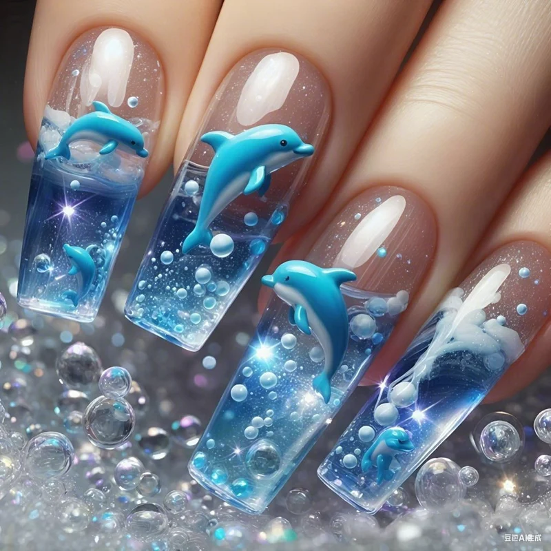 Iridescent Acryl-Nagelverstärkungen Karnz