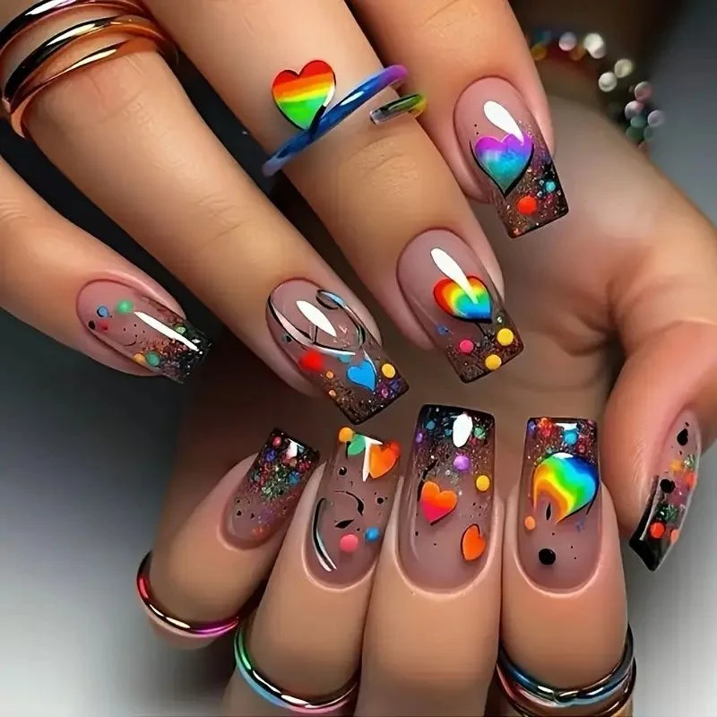 Iridescent Acryl-Nagelverstärkungen Karnz