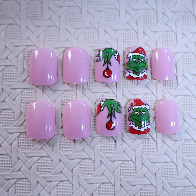 Holiday Grinch Nagelkunst Design Karnz