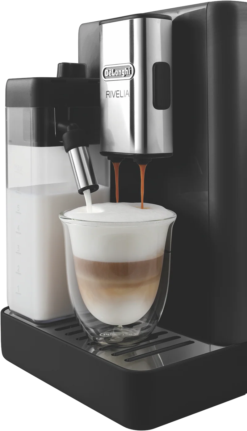 DeLonghi Rivelia Fully Automatic Coffee Machine Onyx Black