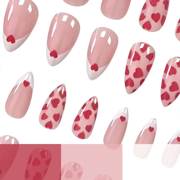 Herz-Muster Nail Art Verbesserungen Karnz