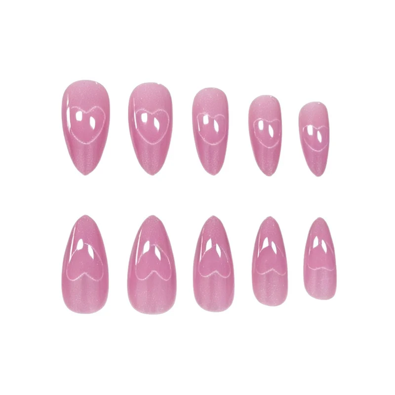 Herz-Design Acryl-Nagelkunst Verbesserungen Karnz