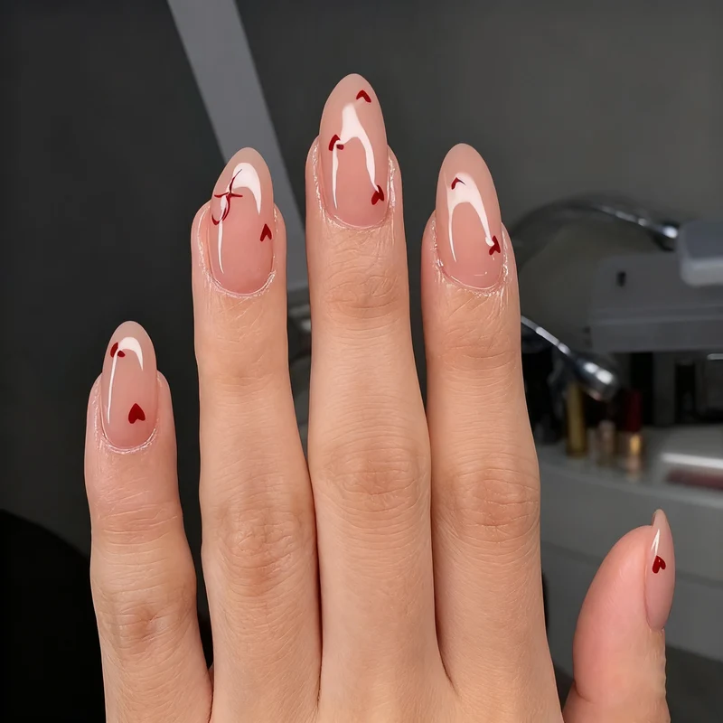 Heart-Attended Gel-Nagelverstärkungen Karnz