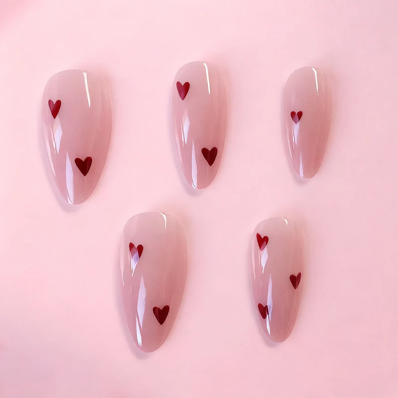 Heart-Attended Gel-Nagelverstärkungen Karnz